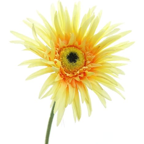 GASPER Gerbera Gelb & Orange 66 cm - Kunstblumen