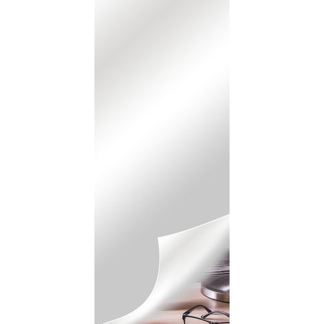 [Adhesivo reflectante para pared] [Adhesivo efecto espejo] [Acrílico brillante] [Decoración de pared fácil de aplicar - 1 pieza] (1/5)