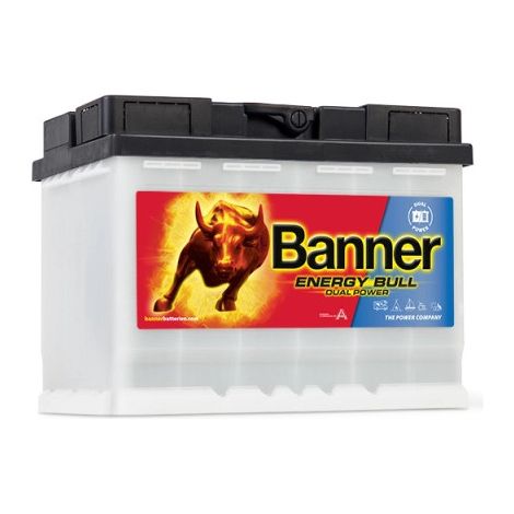 Batterie décharge lente 95501 12V 60Ah – Plomb Calcium – Pour applications marines et énergies renouvelables – Longueur 242mm – Banner