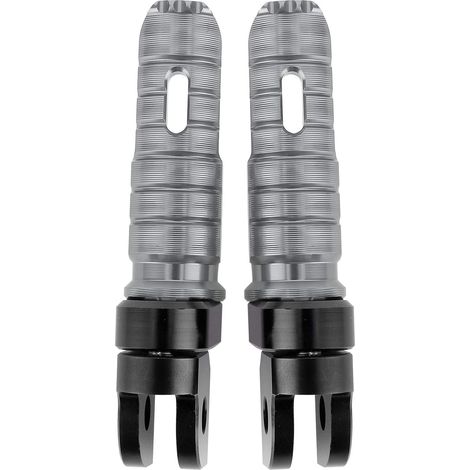 Repasses Avant en Alliage en Alliage en Aluminium, Chevilles à Pied de Moto Convient au MT-03 MT-25 MT-07 MT-09 R3 XJ6, Conçu pour S'adapter à des Années et des Modèles de (Ti Couleur) (1/4)