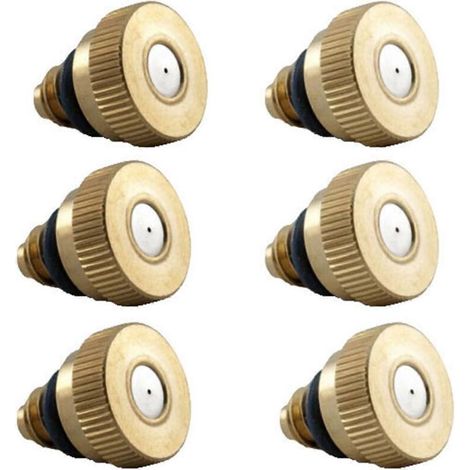 6x/set Misting System Nozzle Low Pressure Atomizing Misting Sprayer Water Hose Nozzle for Greenhouse Landscaping Multicolor (1/5)