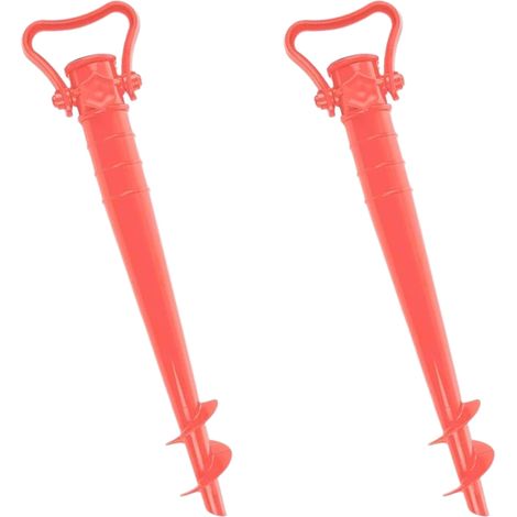 X2 Pied Parasol Plage Ou Support Parasol. Pique Parasol Plage. Pied Parasol Résistant Léger Durable. Support Parasol Plage Idéal Accessoires Plage.