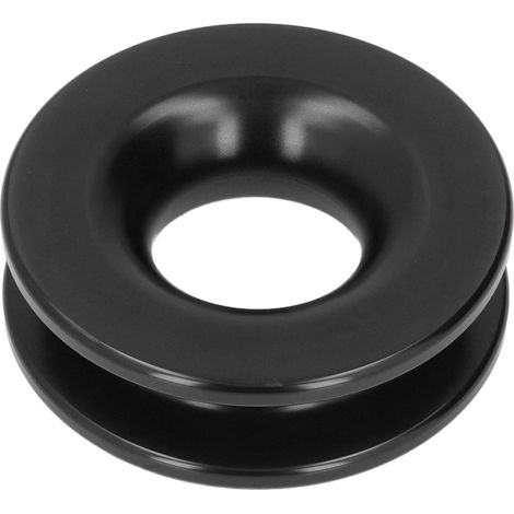 Poulie à câble déblocage treuil, anneau récupération, alliage aluminium, pour VTT UTV camion bateau, manille, noir (1/5)