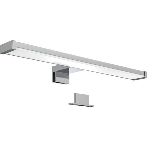 Verchromte Badezimmer-Wandleuchte, 40 cm, 7 W, 600 lm, 4000 K neutralweiß, IP44, Spiegelleuchte mit Klemme und Befestigungsmaterial (1/5)