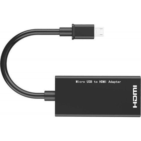 Câble adaptateur micro-USB 1080p pour téléphones, tablettes et téléviseurs Android, compatible avec l'audio numérique 192 kHz (1/4)