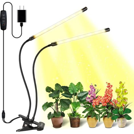 Filiyano – Lampe de croissance pour plantes d'intérieur, spectre complet, 10 niveaux d'intensité, allumage et extinction automatiques avec minuterie (1/5)