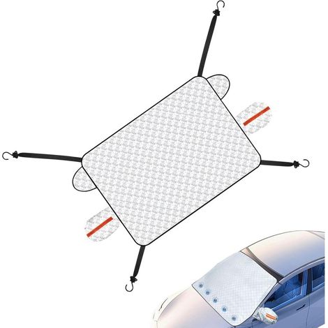 Housse Pare-Neige pour Pare-Brise - Protection Aimantée Hiver Neige Glace,Pare-Soleil Auto pour Dégivrage Utilitaire SUV Camionnette Été Hiver (1/5)