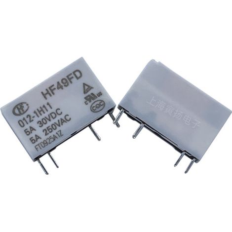Hongfa HF49FD/012-1H11 12V DC 5A ultra-thin, low-power signal relay, new and original