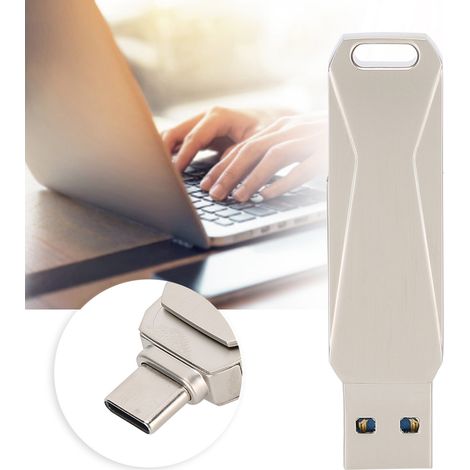 Clé USB Double Interface Netac 128GB Haute Vitesse Transfert Mémoire Flash U782C (1/5)