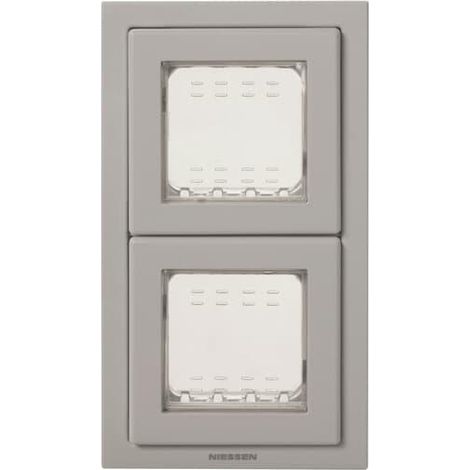 Zenit Cadre Encastre Ip55 2X2 Modules Gris 2CLA327200N1701 ABB N3272GR
