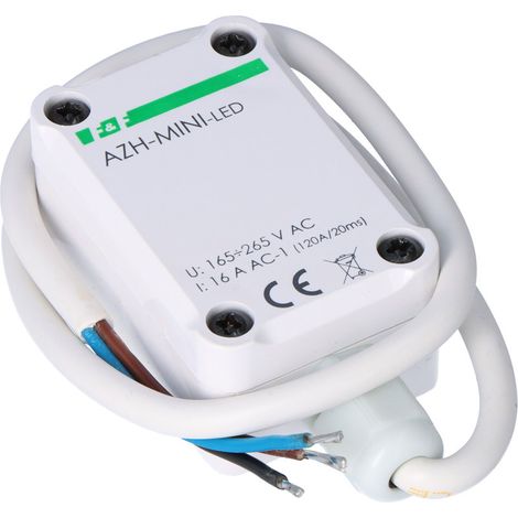 Interruttore crepuscolare AZH-MINI-LED con sensore crepuscolare interno per l'accensione dell'illuminazione a LED (1/3)