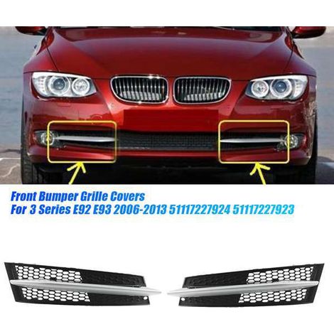 51117229182 51117227924 are applicable to BMW right front bumper trim + grille cover. (1/4)