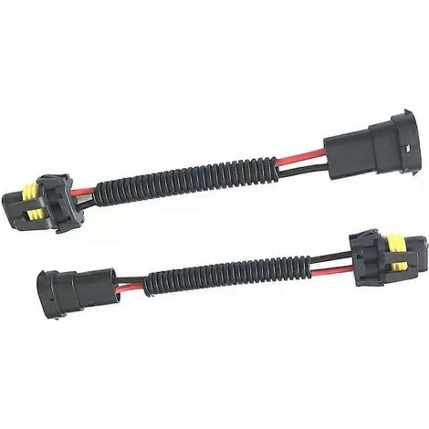 Adaptateur H11 mâle vers 9005/9006 femelle (2 pièces) - Adaptateur de douille pour phares antibrouillard - JXLGV (1/4)