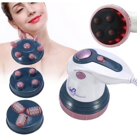 Masseur Électrique Infrarouge Perte de Poids Vibrations Corps Anti-Cellulite Slimming Appareil de Massage Rouge EU PLUG--QILU (1/4)