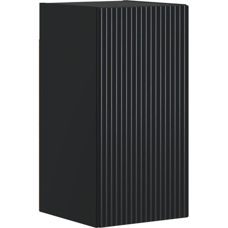 Badezimmer-Wandschrank ARNHEM Schwarz 30 x 31 x 59 cm vidaXL (1/5)