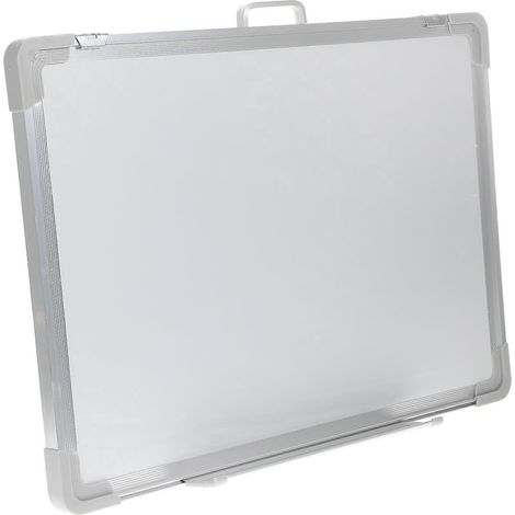 Tableau blanc magnétique portable de 35 cm à suspendre, effaçable et utilisable à la maison, à l'école ou au bureau. Idéal pour l'apprentissage et l'éducation.-35X50cm-White