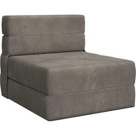 Sofá Cama Plegable Gris Claro 70 x 72 x 60 cm Tela vidaXL (1/5)