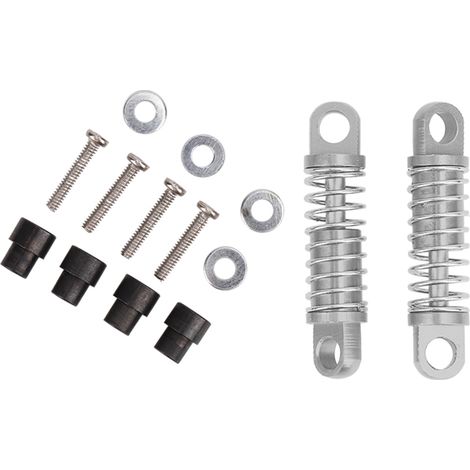 Amortisseur De Choc En Métal Pour Voiture RC - Compatible Wltoys K969 K989 P929 - Mise À Niveau Suspension - Lot De 4 Pièces Argent (1/5)