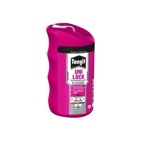 Tangit Uni-Lock, Fil de nylon pour étanchéité des raccords filetés sur tuyaux en métal et en plastique, Fil d'étanchéité pour réseaux de gaz et eau, bobine de 80 m (1/5)