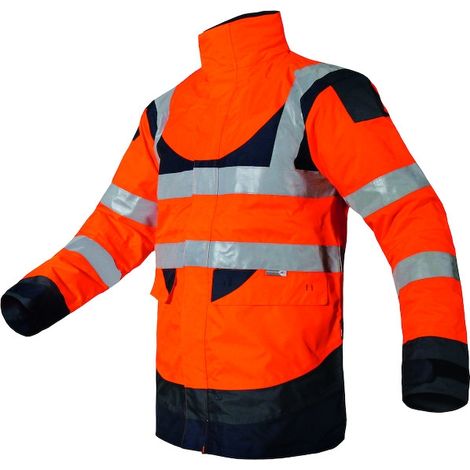 Parka haute visibilité orange/marine ANNAPURNA - L - T2S