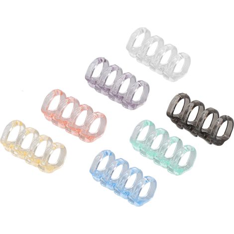 70 Kunststoff-Binderringe mit 4 Löchern für lose Blätter, verschiedene Farben, 12 mm Innendurchmesser (1/5)