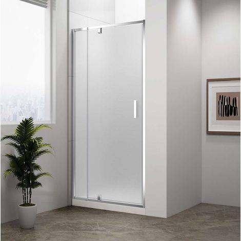 Polysan Easy Line - Puerta de ducha giratoria 88-102 cm, cristal Brick EL1738