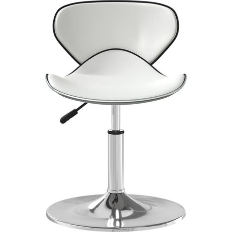 Chaise de salle à manger Chaise de cuisine Blanc Similicuir (1/5)