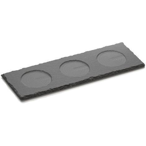 Dessous pour moulins 3 emplacements 28 x 10 cm ardoise CLASSIC MILL - Was Germany (1/2)