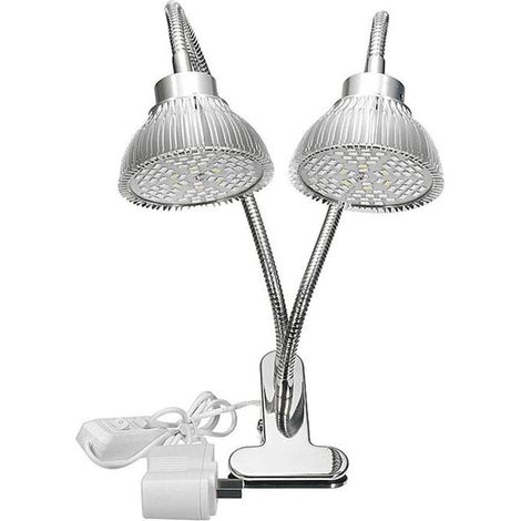 Ampoule LED à spectre complet pour plantes d'intérieur, col de cygne, lumière de croissance parfaite à 360 °, floraison et fructification des semis, serre de légumes d'intérieur