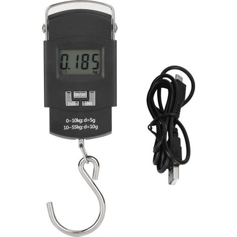 Balance électronique portable 50KG avec affichage LCD pour peser bagages et colis postaux (1/5)