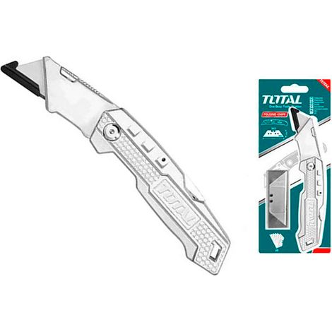 Total Tools Navaja abatible multiusos THT5136138 (incluye 5 cuchillas)