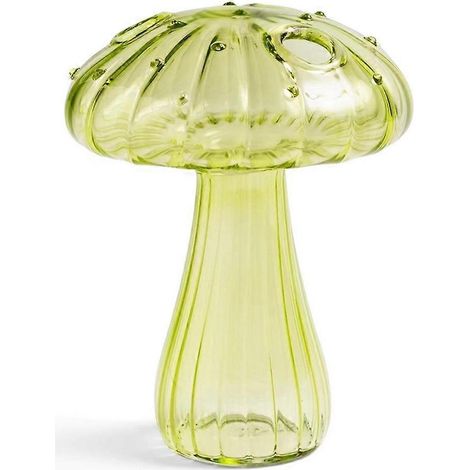 Vase champignon en verre, vase hydroponique pour plantes, décoration intérieure, flacon d'aromathérapie transparent, petit vase, décoration florale de table, A (1/4)