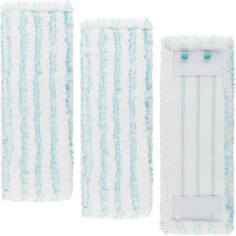 Keyoung Lot de 3 serpillères en microfibre Compatibles Leifheit Profi XL/Micro Duo Lavables à 60°C Pour sols lisses et joints (1/5)