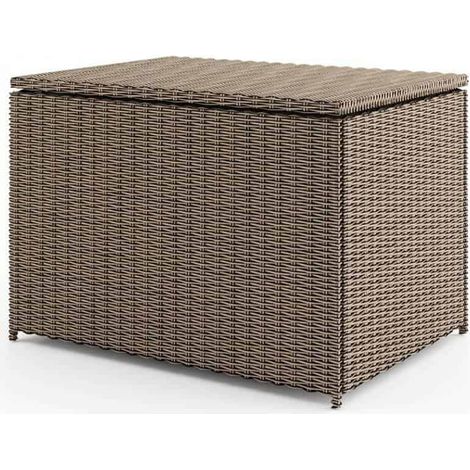 Box da terrazzo e balcone SCATOLA 82x100x74 590L Oltre royal sand technorattan Homms (1/5)
