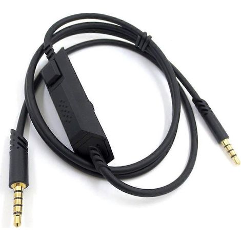 Schwarzes Audio-Kopfhörerkabel für Astro A10 A40 Gaming-Headset