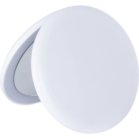 Miroir LED - Grossissement x10 - Miroir de maquillage portable - Double face - Mini miroir -Pliable- Blanc -9 cm - 1 pièce