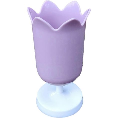 Organiseur de bureau pour étudiants – Design en forme de tulipe et robuste – pour fournitures scolaires (Violet A) (1/5)