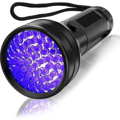 Lampe torche UV à lumière noire, détecteur d'urine d'animaux domestiques à 51 LED pour chiens et chats, taches sèches, punaises de lit, compatible avec un éliminateur d'odeurs pour animaux. (1/5)