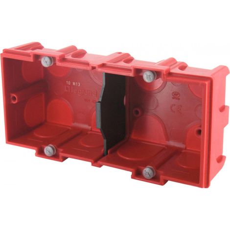 Caja de montaje para albañilería 2 puestos 40mm - Legrand