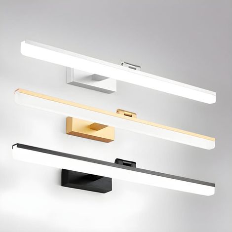 Applique LED pour meubles, 50 cm, finition blanche, pour armoires, cuisines, couloirs, escaliers ou meubles.-AquaForge (1/5)