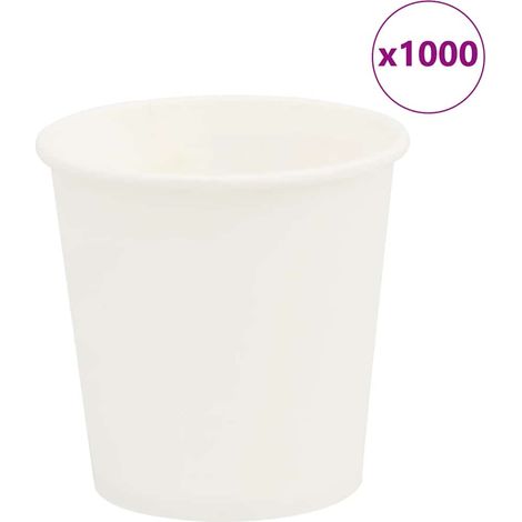 Pappbecher 1000 Stk. 4oz 100ml Weiß