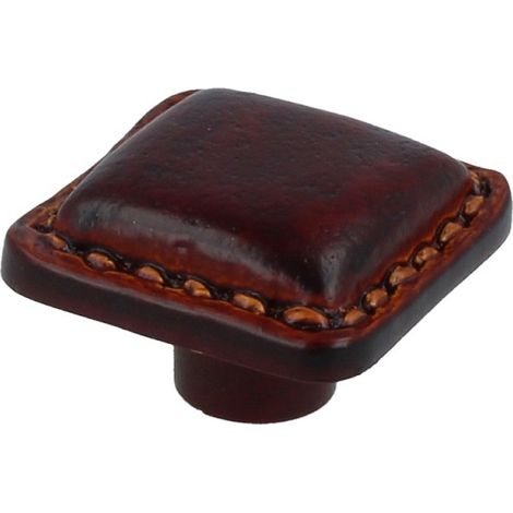 Möbelknopf Schrankknopf Kindermöbelknopf Modell Lederoptik Braun (1/4)