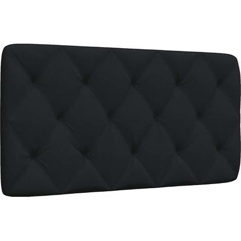 Kopfteil-Kissen Schwarz 100 cm Stoff