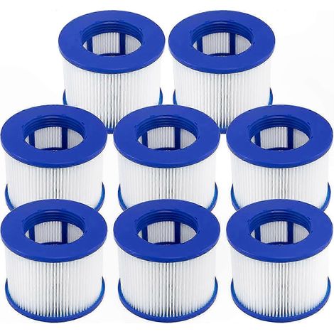 Cartouches filtrantes à visser pour bain à eau chaude 75 x 100 mm (paquet de 8), style 6, pour spas portables (1/5)