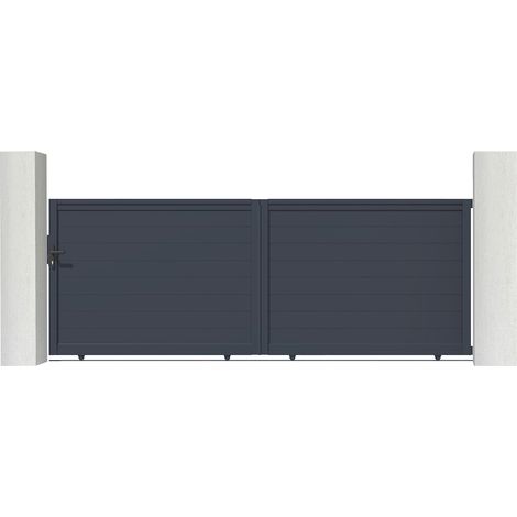Puerta corredera de aluminio soldado 4m EIGER 400 x 140 cm