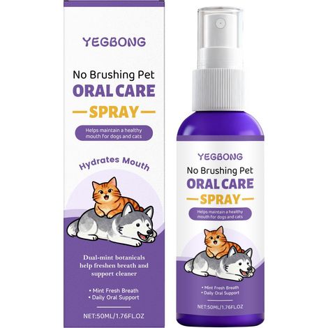 Spray dentaire pour chien : nettoie et protège la bouche en douceur, pour une haleine fraîche. Spray d'entretien quotidien – 50 ml (1/5)