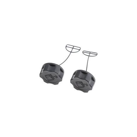 Bouchons de Réservoir de Carburant Bouchon d'Essence Carburant pour Tondeuse à Gazon,Débroussailleuse ,2pcs- (1/5)