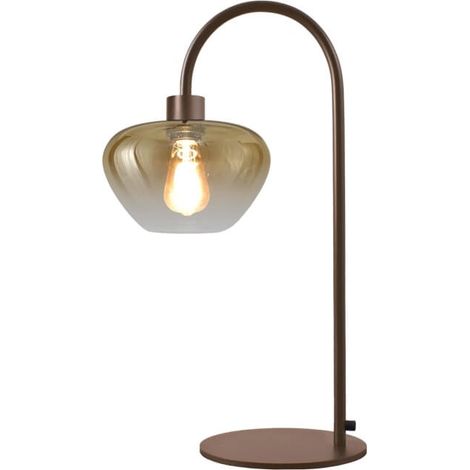 Lampe de table Genua marron avec verre doré 61cm - 4971-15-15-24 (1/3)