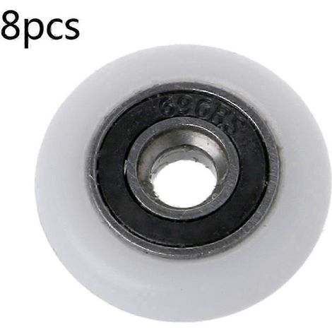Lot de 8 roulettes de rechange de 20 mm pour la réparation des roulements de porte de douche (1/5)