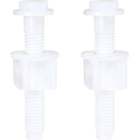 Kit de fixation pour charnières de siège de toilette (taille unique) : vis, boulons et outils (2 pièces). (1/5)